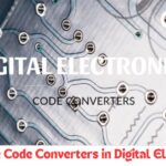 Diagram of digital electronics components with a focus on code converters, illustrating their role in converting binary codes within modern electronic systems.