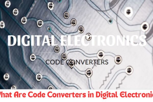 Diagram of digital electronics components with a focus on code converters, illustrating their role in converting binary codes within modern electronic systems.