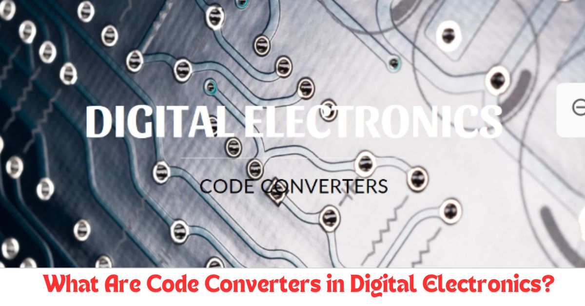 Diagram of digital electronics components with a focus on code converters, illustrating their role in converting binary codes within modern electronic systems.