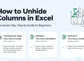 unhide columns unhide columns
