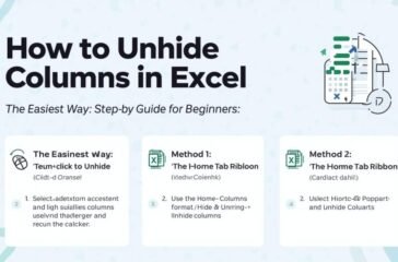 unhide columns unhide columns