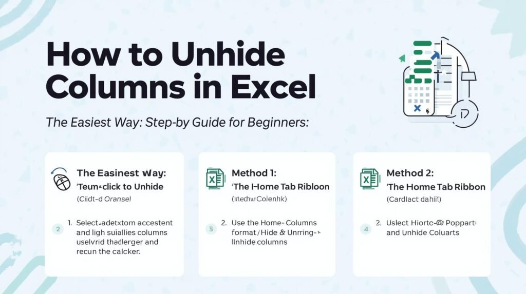 unhide columns